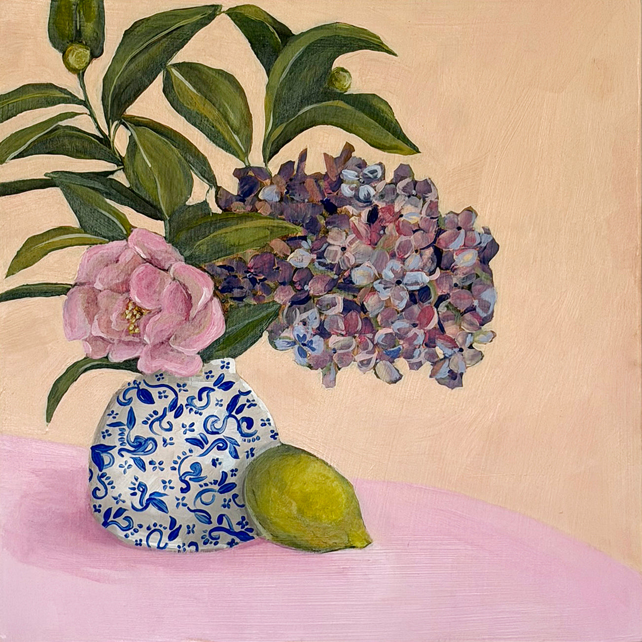 Hydrangeas and Lemon (Original)
